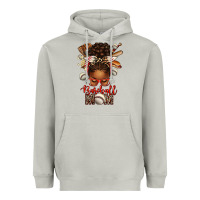 Moon Dust Baseball Mom Afro Messy Bun Heavyweight Hoodie - texasbilliewilder