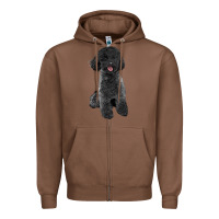 Chestnut black poodles dog Zipper Hoodie - LillyAllenDesigns
