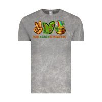 Cloud Rock peace love st patricks day Vintage Tee - NancyCooperArtShop