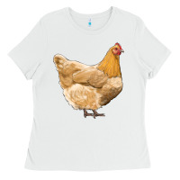 White chicken Ladies Tee - RanaPortraitStore