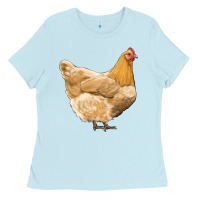 Baby Blue chicken Ladies Tee - RanaPortraitStore