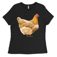 Black chicken Ladies Tee - RanaPortraitStore