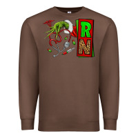 Chestnut Christmas Character  Nurse Premium Sweatshirt - NancyCooperArtShop