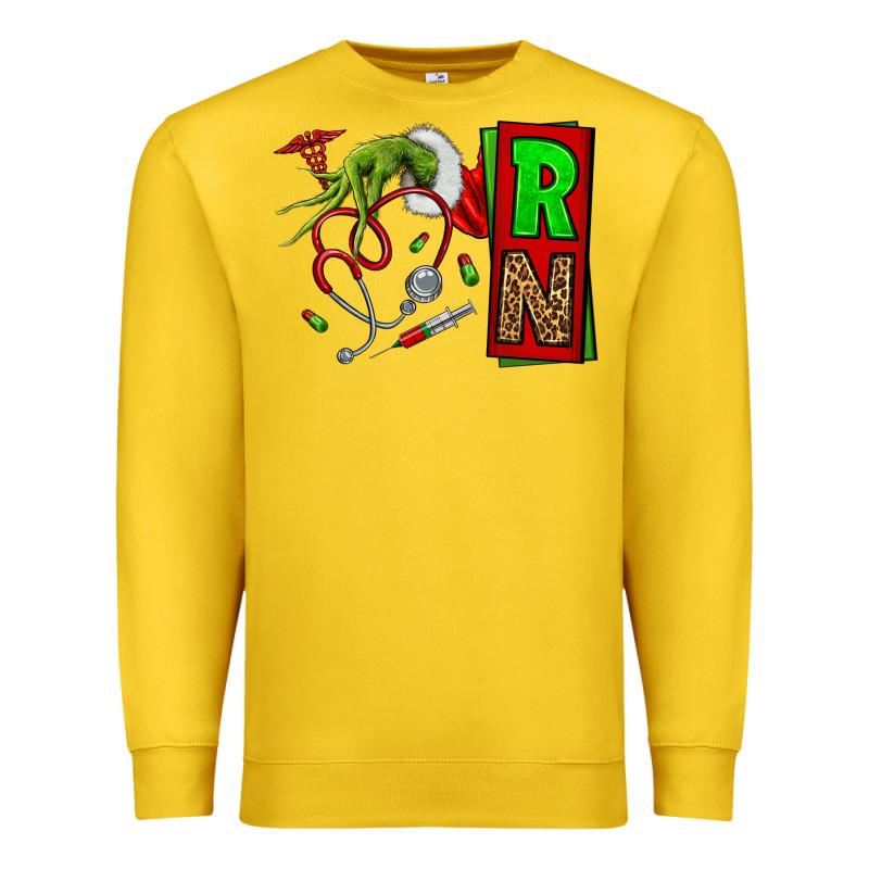 Christmas Character  Nurse Premium Sweatshirt by NancyCooperArtShop | Teevron