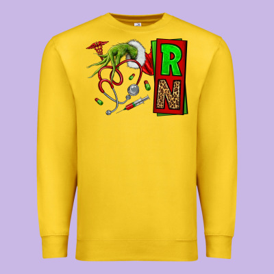 Christmas Character  Nurse Premium Sweatshirt Designed By Nancycooperartshop
