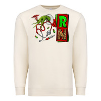 Sandshell Christmas Character  Nurse Premium Sweatshirt - NancyCooperArtShop