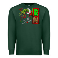 Sports Green Christmas Character  Nurse Premium Sweatshirt - NancyCooperArtShop