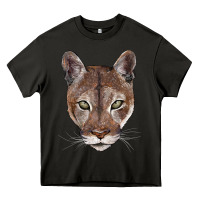 Asphalt florida panther  face Heavy Core Tee - BarkalooDesign