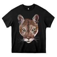 Black florida panther  face Heavy Core Tee - BarkalooDesign