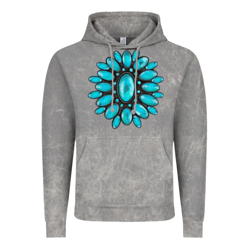 Turqoise Gemstone Vintage Hoodie by AdoDesignShop | Teevron