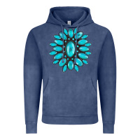 Vintage Denim turqoise gemstone Vintage Hoodie - AdoDesignShop