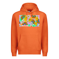 Carrot smile faces and rainbow and daisys Premium Hoodie - TumblerDesignByShophia