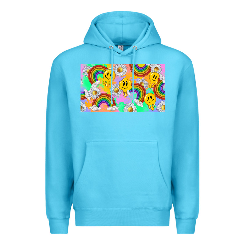 Smile Faces And Rainbow And Daisys Premium Hoodie by TumblerDesignByShophia | Teevron