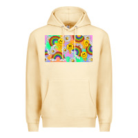 Pina Colada smile faces and rainbow and daisys Premium Hoodie - TumblerDesignByShophia
