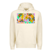 Tofu smile faces and rainbow and daisys Premium Hoodie - TumblerDesignByShophia
