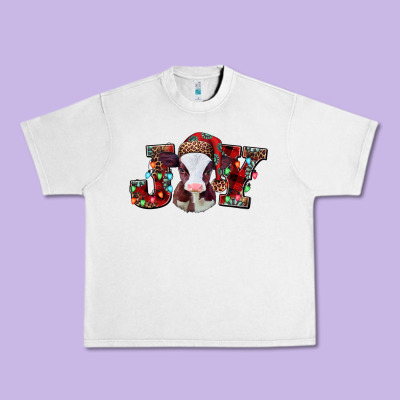 Joy Baby Cow Christmas Urban Heavy Tee Designed By Jasminsmagicworld