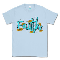 Dusty Blue faith Classic Tee - MaliasSmallBusiness