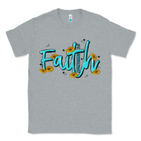 Heather Grey faith Classic Tee - MaliasSmallBusiness