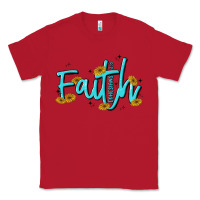 Red faith Classic Tee - MaliasSmallBusiness