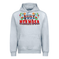 Heather Grey Too busy being hermosa Urban Hoodie - FaDigitalArtStudio