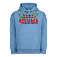 Pigment Pebble Blue Too busy being hermosa Urban Hoodie - FaDigitalArtStudio