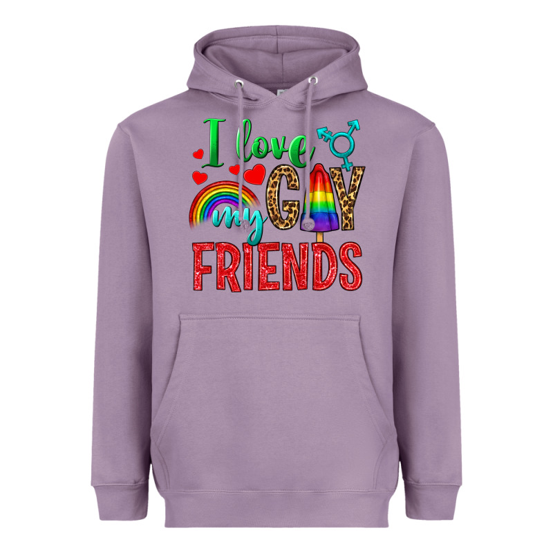 I Love My Gay Friends Heavyweight Hoodie by NancyCooperArtShop | Teevron