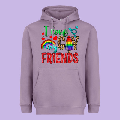 I Love My Gay Friends Heavyweight Hoodie Designed By Nancycooperartshop