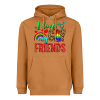 Meerkat I love my gay friends Heavyweight Hoodie - NancyCooperArtShop