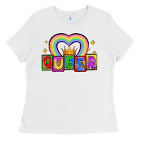 White queer Ladies Tee - Zillion Design Studio