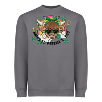 Storm st. patrick's day highland cow Heavyweight Sweatshirt - MaliasSmallBusiness