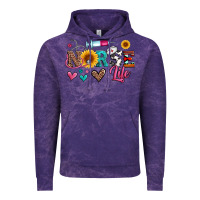 Cloud Purple western nurse life Vintage Hoodie - Artiststas