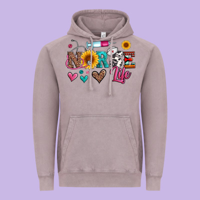 Western Nurse Life Vintage Hoodie Designed By Artiststas
