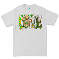 Dove Grey St Patricks love nurse Premium Tee - RacoonDesign