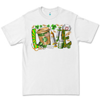 White St Patricks love nurse Premium Tee - RacoonDesign