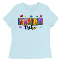 Baby Blue pride tribe Ladies Tee - Zillion Design Studio