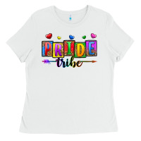 White pride tribe Ladies Tee - Zillion Design Studio