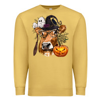 Antique Gold Boo Heifer Cow Halloween Premium Sweatshirt - texasbilliewilder
