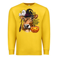 Lemon Boo Heifer Cow Halloween Premium Sweatshirt - texasbilliewilder