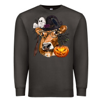 Smoke Boo Heifer Cow Halloween Premium Sweatshirt - texasbilliewilder