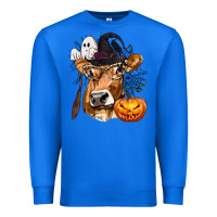 True Royal Boo Heifer Cow Halloween Premium Sweatshirt - texasbilliewilder