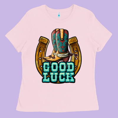 Good Luck Ladies Tee Designed By Jahusdesignshop