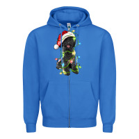 True Royal christmas black poodles dog Zipper Hoodie - LillyAllenDesigns