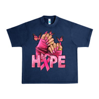 Navy hope cancer nails Urban Heavy Tee - NancyCooperArtShop