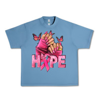 Pebble Blue hope cancer nails Urban Heavy Tee - NancyCooperArtShop