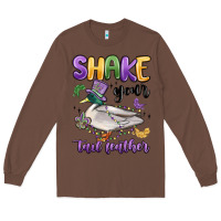 Chestnut shake your tail feather mardi gras Long Sleeve Tee - MaliasSmallBusiness