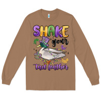 Toasted Coconut shake your tail feather mardi gras Long Sleeve Tee - MaliasSmallBusiness