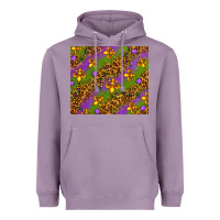 Lavender Mardi Gras Heavyweight Hoodie - NancyCooperArtShop