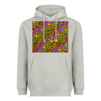 Moon Dust Mardi Gras Heavyweight Hoodie - NancyCooperArtShop