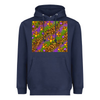 Navy Mardi Gras Heavyweight Hoodie - NancyCooperArtShop