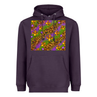 Plum Mardi Gras Heavyweight Hoodie - NancyCooperArtShop
